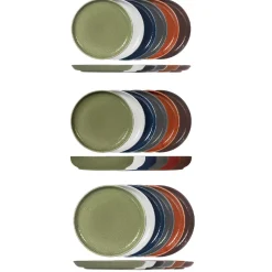 H&H Havana Nordic Servizio Piatti In Stoneware Set 18 Pz