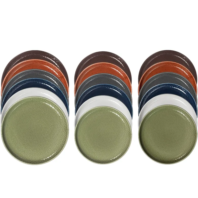 H&H Havana Nordic Servizio Piatti In Stoneware Set 18 Pz