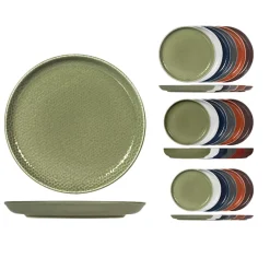 H&H Havana Nordic Servizio Piatti In Stoneware Set 18 Pz