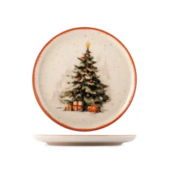 H&H Nordic Santa Express Servizio Piatti In Stoneware Set 18 Pz
