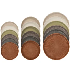 H&H Nordic Universe Servizio Tavola In Stoneware Set 18 Pz