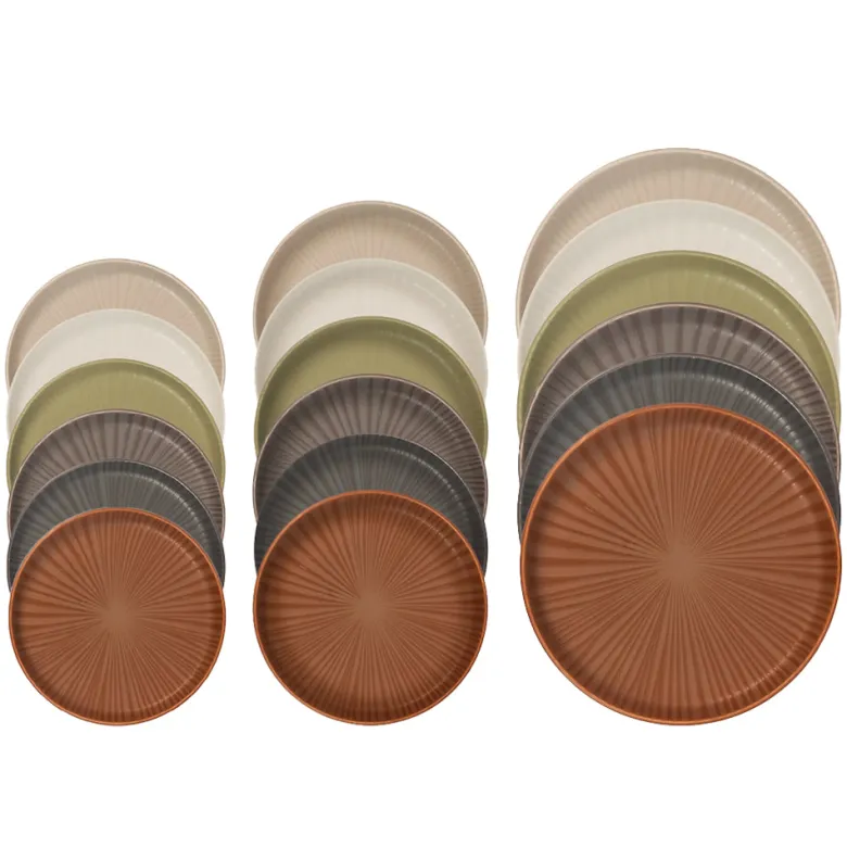 H&H Nordic Universe Servizio Tavola In Stoneware Set 18 Pz