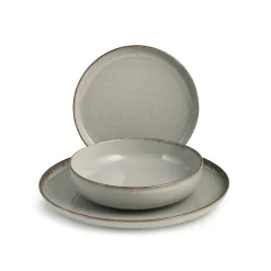 H&H Pearl Servizio Tavola In Porcellana Set 12 Pz