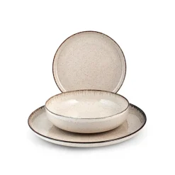 H&H Pearl Servizio Tavola In Porcellana Set 12 Pz