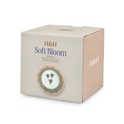 H&H Soft Bloom Servizio Piatti In Stoneware - Set 18 Pz
