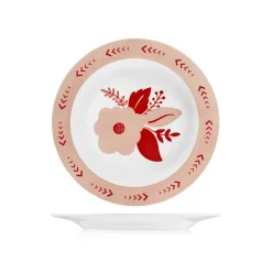 H&H Soft Bloom Servizio Piatti In Stoneware - Set 18 Pz