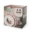H&H Tiny World Servizio Piatti In Porcellana - Set 18 Pz