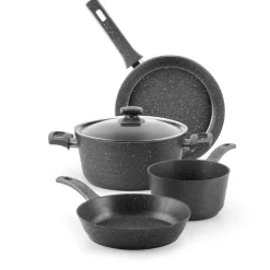H&H Zenith Batteria Pentole In Alluminio Set 5 Pz