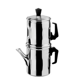 Ilsa Diamante Neapolitan Coffee Maker In Aluminum