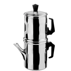 Ilsa Diamante Neapolitan Coffee Maker In Aluminum