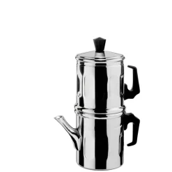 Ilsa Diamante Neapolitan Coffee Maker In Aluminum