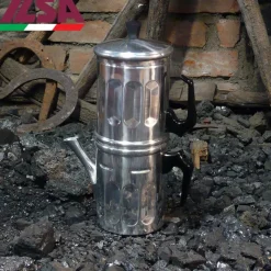 Ilsa Diamante Neapolitan Coffee Maker In Aluminum