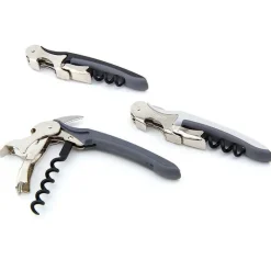 Ilsa Double Lever Corkscrew In Stainless Steel