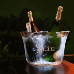 Italesse Plaza Sparkling Wine Bottle 5 Bottles Alié Limited Edition 10 Vintages in Acrylic