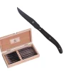 Laguiole Coltello Bistecca In Acciaio Inox - Wengè - Set 6 Pz