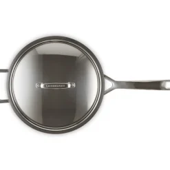 Le Creuset Acciaio Inox Padella Dello Chef Padella Alta Svasata Antiaderente Con Coperchio In Acciaio Inox