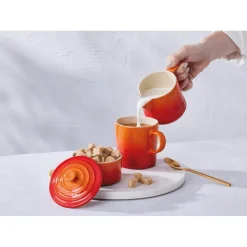 Le Creuset Evolution Set Latte & Zucchero Lattiera 30 cl con Barattolo Zucchero In Gres Vetrificato Set 2 Pz