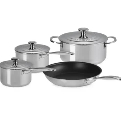 Le Creuset Evolution Set Pentole e Padelle In Acciaio Inox Set 4 Pz