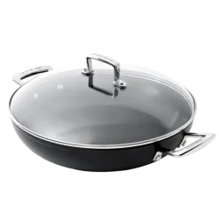 Le Creuset Les Forgées Tegame Basso Antiaderente In Alluminio Con Coperchio