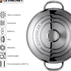 Le Creuset Set Casseruole Alte In Acciaio Inox - Set 4 Pz