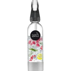 1 Liter - Paderno Twist'n Sparkle Stainless Steel Soda Siphon