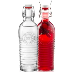 1.2 Litri - Bormioli Rocco Officina 1825 Bottiglia in Vetro - Set 2 Pezzi