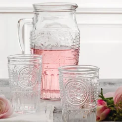 1,8 Litri - Bormioli Rocco Romantic Caraffa in Vetro Con Tappo e Portaghiaccio