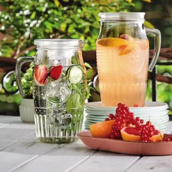 1,8 Litri - Bormioli Rocco Romantic Caraffa in Vetro Con Tappo e Portaghiaccio