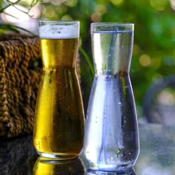 1.05 Litri - Leerdam Crisal Azurine Caraffa In Vetro Set 6 Pz
