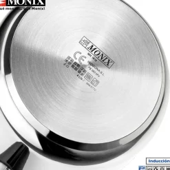 6 Litri - Monix Quick Pentola A Pressione In Acciaio Inox