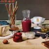 1 Litro - Bormioli Luigi Lock Eat Caraffa in Vetro - Set 12 Pezzi