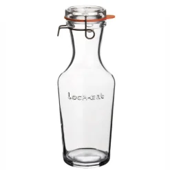 1 Litro - Bormioli Luigi Lock Eat Caraffa in Vetro - Set 6 Pezzi