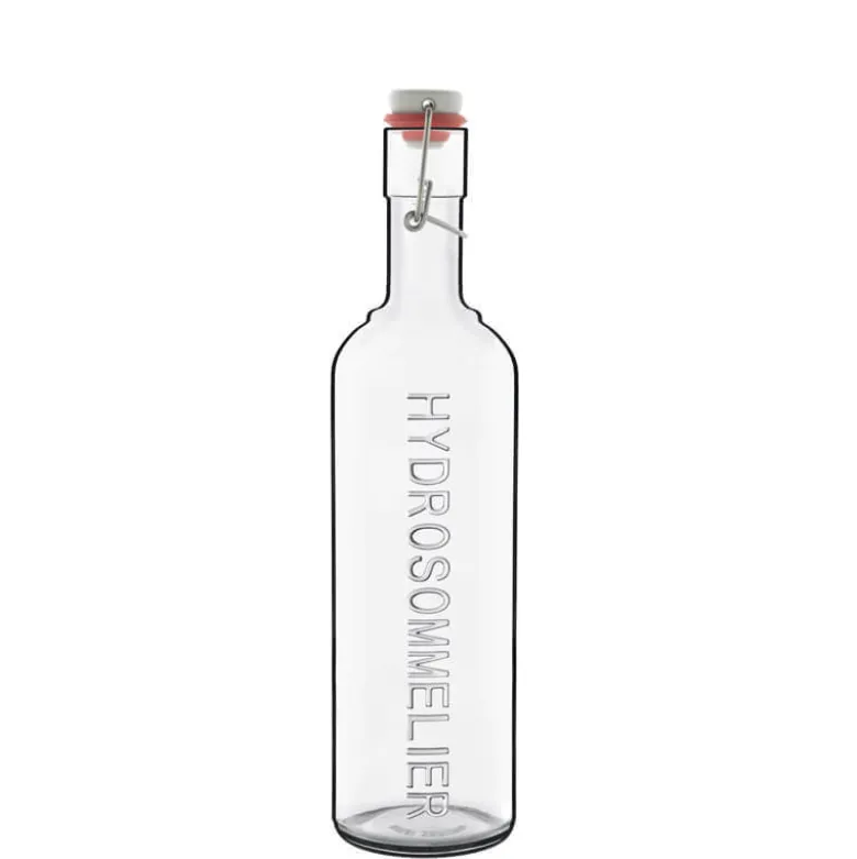 1 Litro - Bormioli Luigi Optima Bottiglia Acqua Con Tappo in Vetro