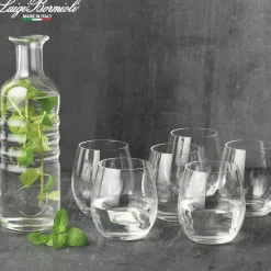 1 Litro - Bormioli Luigi Optima Bottiglia Acqua Con Tappo in Vetro