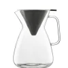 1 Litro - Bormioli Luigi Thermic Glass Caffettiera Con Filtro in Vetro Borosilicato