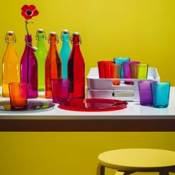 1 Litro - Bormioli Rocco Giara Bottiglia Acqua in Vetro - Set 6 Pezzi