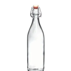 1 Litro - Bormioli Rocco Giara Bottiglia Acqua in Vetro - Set 6 Pezzi