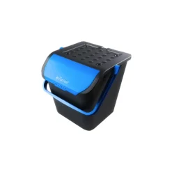 28 Lt - Ecoplast Ecologic Pattumiera Rettangolare In Plastica - Set 3 Pz