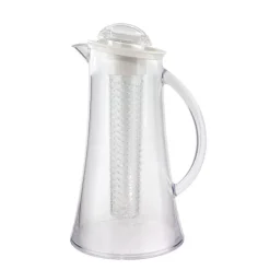 2 Lt - Ilsa Crystal Ametiste Caraffa In MS Con Coperchio E Rinfrescatore