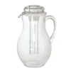 3 Lt - Ilsa Crystal Gemma Caraffa In MS Con Tappo E Rinfrescatore In Policarbonato