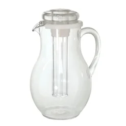 3 Lt - Ilsa Crystal Gemma Caraffa In MS Con Tappo E Rinfrescatore In Policarbonato