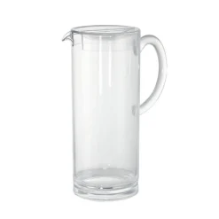 2 Lt - Ilsa Crystal Giada Caraffa In Acrilico Con Coperchio