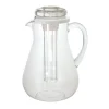 3 Lt - Ilsa Crystal Smeralda Caraffa In Policarbonato Con Coperchio E Rinfrescatore
