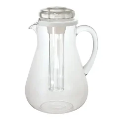 3 Lt - Ilsa Crystal Smeralda Caraffa In Policarbonato Con Coperchio E Rinfrescatore