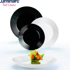 Luminarc Harena Servizio Piatti In Vetro Opale - Set 18 Pz