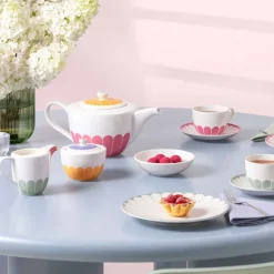 1.2 L - Villeroy & Boch Fleur Teiera In Porcellana Premium