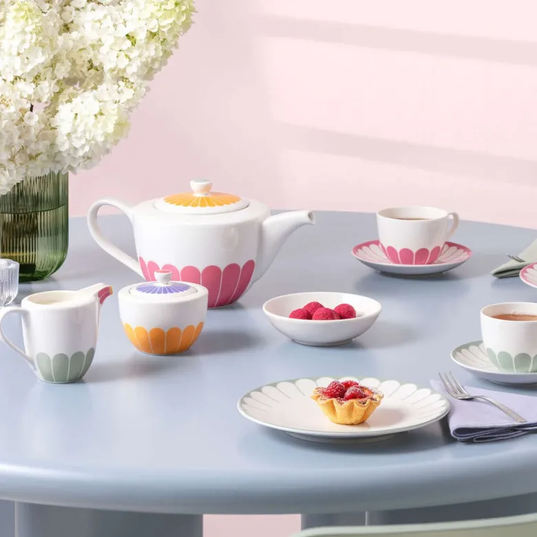 1.2 L - Villeroy & Boch Fleur Teiera In Porcellana Premium