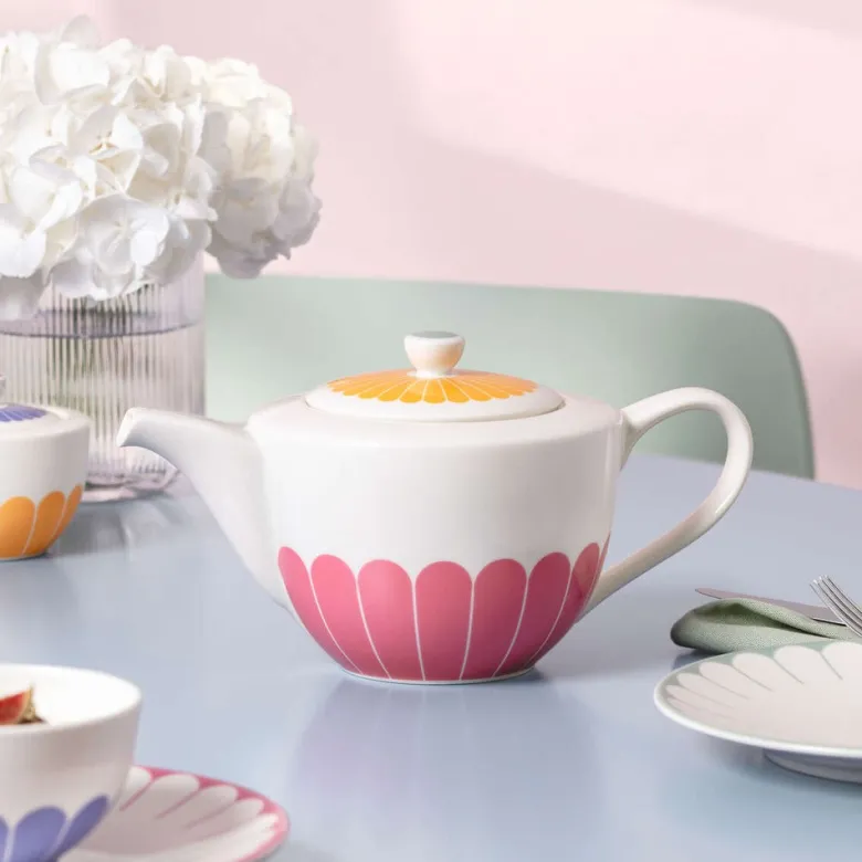 1.2 L - Villeroy & Boch Fleur Teiera In Porcellana Premium