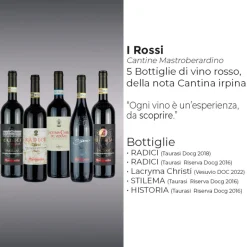 Mastromerardino Reds Tasting Cellars Mastroberardino - Set of 5 Bottles