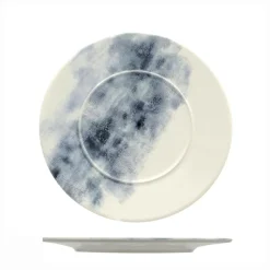 Mesa Ceramics Estoril Piatto Piano Con Falda Decorato In Gres porcellanato Set 6 Pz